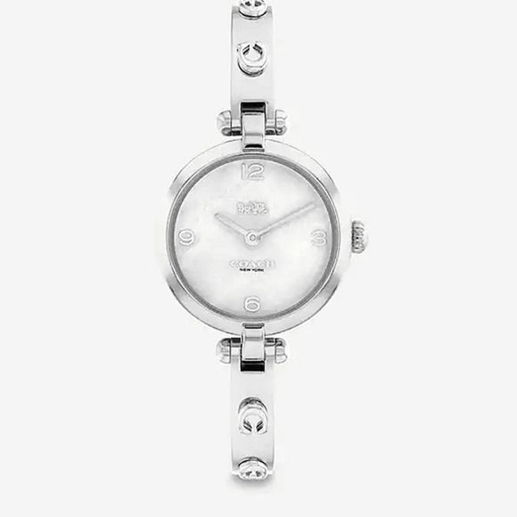 🔹️ COACH🔹️ Cary Mother-Of-Pearl Bracelet silver watch 26mm - Picture 1 of 7